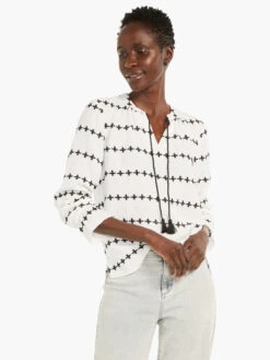 Plus One Top WHITE MULTI -Apparel Sale Shop M231614WMTPRODUCT 01