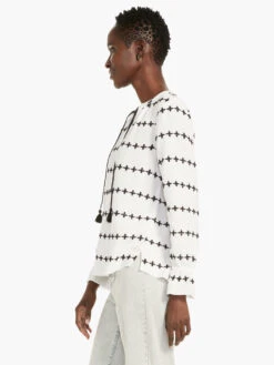 Plus One Top WHITE MULTI -Apparel Sale Shop M231614WMTPRODUCT 02