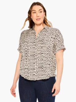 Inky Dots Shirt WHITE MULTI
