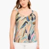 Banana Leaves Tank AQUA MULTI 2 Banana Leaves Tank AQUA MULTI -Apparel Sale Shop M231624WAQLPRODUCT 01