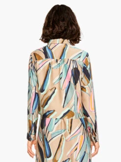 Banana Leaves Top AQUA MULTI -Apparel Sale Shop M231634AQLPRODUCT 03