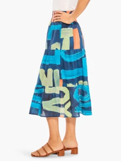 Love Art Joy Skirt INDIGO MULTI -Apparel Sale Shop M231711IMIPRODUCT 02