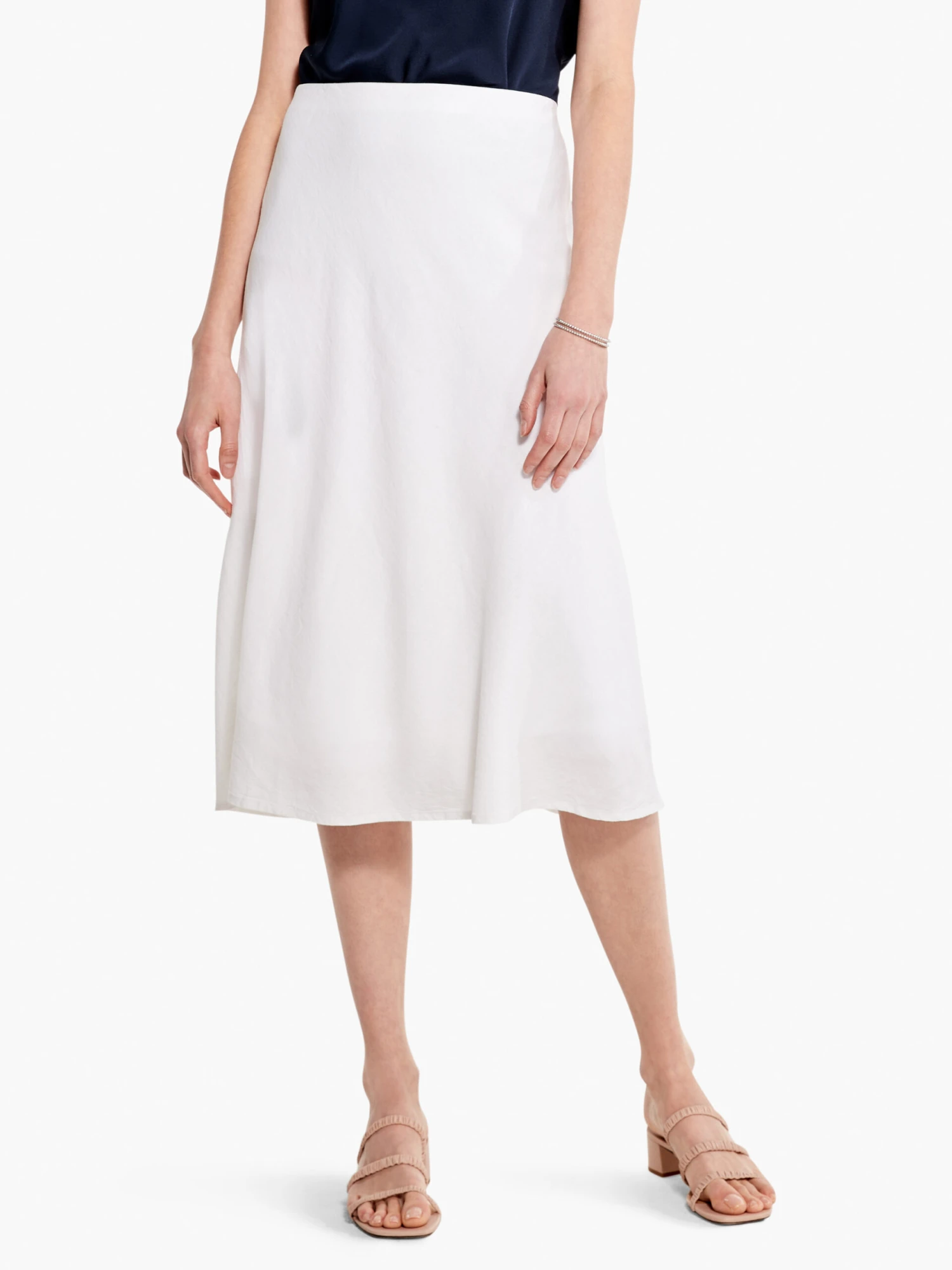 Rumba Linen Slip Skirt PAPER WHITE 4 Rumba Linen Slip Skirt PAPER WHITE - Image 2