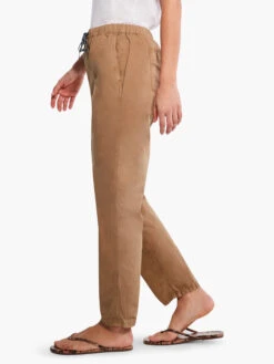 Cotton Poplin Relaxed Ankle Pant DIJON -Apparel Sale Shop M231821DIJPRODUCT 03