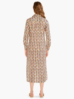 Falling Diamonds Dress ORANGE MULTI -Apparel Sale Shop M231902ORMPRODUCT 03