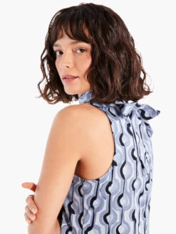 Painted Clouds Dress BLUE MULTI -Apparel Sale Shop M231907BLTPRODUCT 06