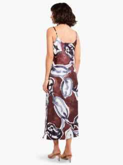 Watercolor Vines Slip Dress BROWN MULTI 10 Watercolor Vines Slip Dress BROWN MULTI -Apparel Sale Shop M231908BWLPRODUCT 03