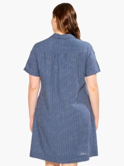 Central Park Day Dress BLUE MULTI -Apparel Sale Shop M231912WBLTPRODUCT 03