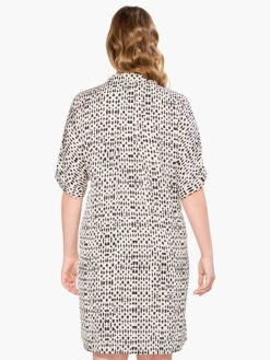 Inky Dots Dress WHITE MULTI -Apparel Sale Shop M231915WWMTPRODUCT 03