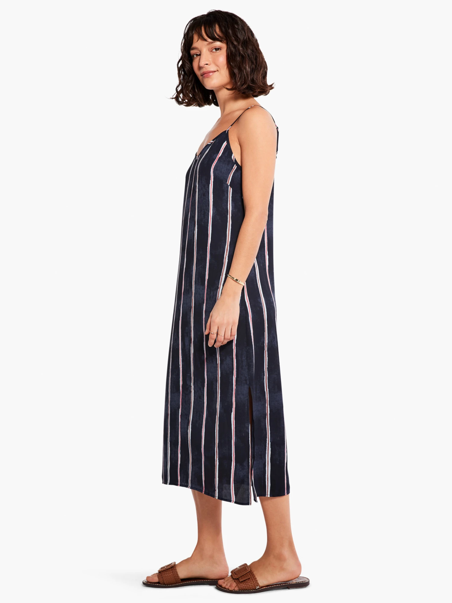 Wavy Lines Slip Dress INDIGO MULTI 4 Wavy Lines Slip Dress INDIGO MULTI - Image 2