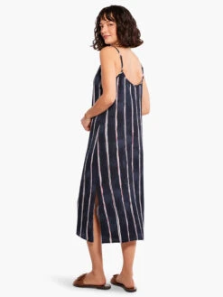 Wavy Lines Slip Dress INDIGO MULTI 8 Wavy Lines Slip Dress INDIGO MULTI -Apparel Sale Shop M231950IMIPRODUCT 03