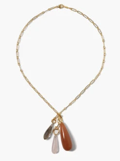 Chan Luu - Multi Tear Drop Necklace PINK MULTI