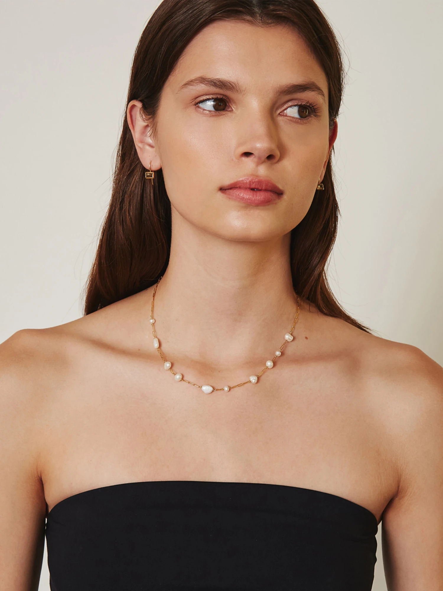 Chan Luu - Pearl Chain Necklace PEARL 3 Chan Luu - Pearl Chain Necklace PEARL