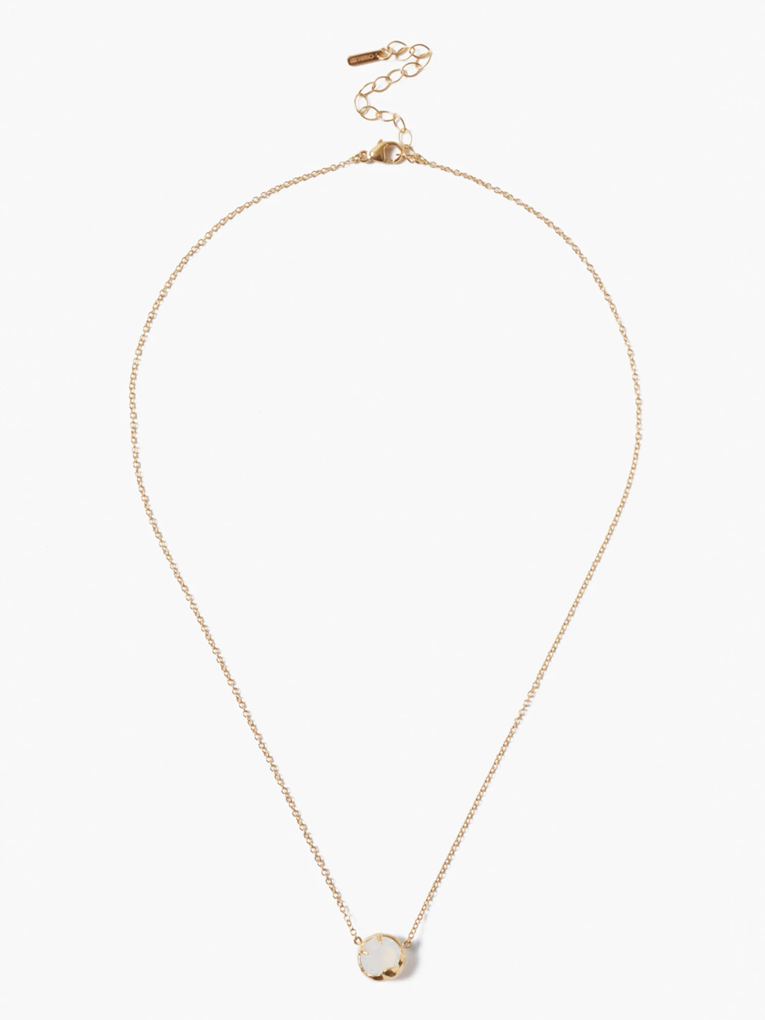Chan Luu - Single Stone Necklace WHITE 3 Chan Luu - Single Stone Necklace WHITE
