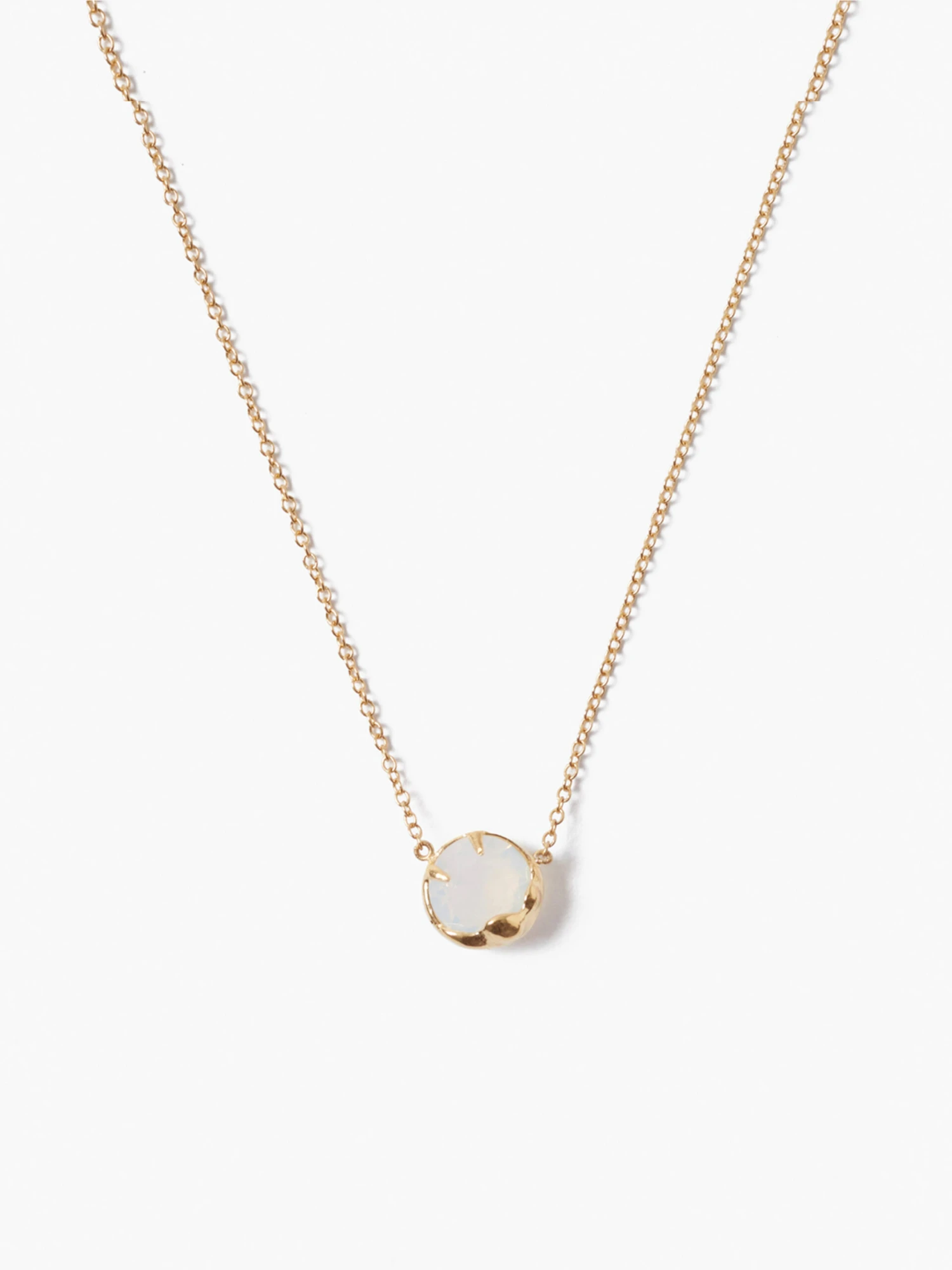 Chan Luu - Single Stone Necklace WHITE 4 Chan Luu - Single Stone Necklace WHITE - Image 2
