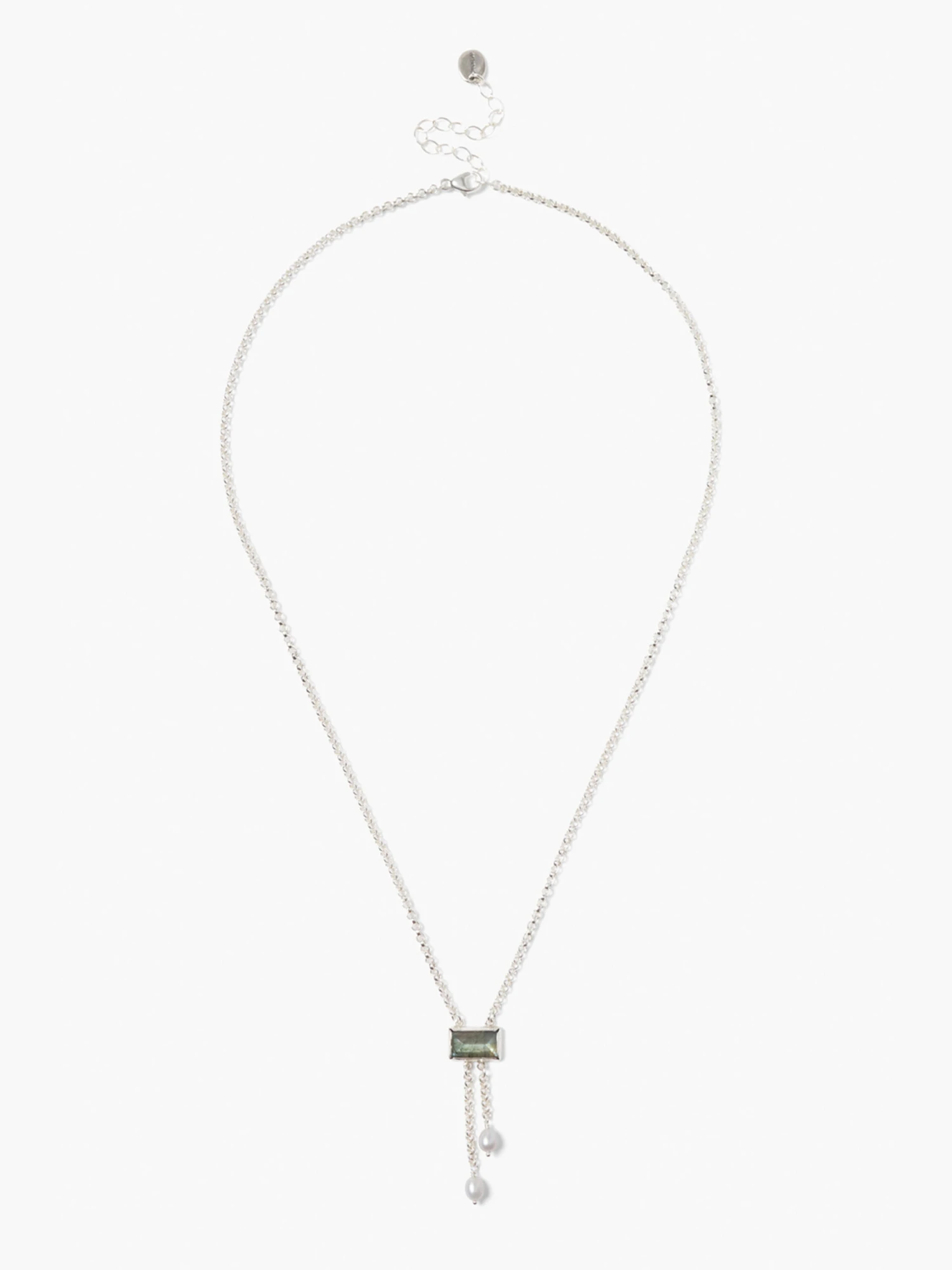 Chan Luu - Labradorite Silver Necklace LABRADORITE 3 Chan Luu - Labradorite Silver Necklace LABRADORITE
