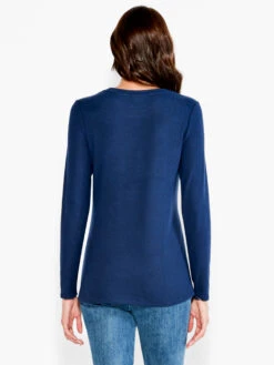 NZT Sweet Dreams Long Sleeve Crew Tee DARK INDIGO -Apparel Sale Shop NZTESS1016DIDPRODUCT 03