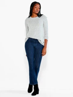 NZT Sweet Dreams Long Sleeve Crew Tee GREY MIX -Apparel Sale Shop NZTESS1016GRMPRODUCT 04