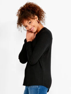 NZT Sweet Dreams Convertible Sleeve Shirt BLACK ONYX -Apparel Sale Shop NZTESS1068BLXPRODUCT 02