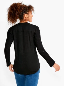 NZT Sweet Dreams Convertible Sleeve Shirt BLACK ONYX -Apparel Sale Shop NZTESS1068BLXPRODUCT 03