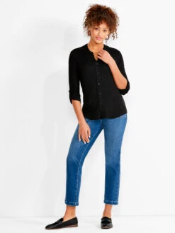 NZT Sweet Dreams Convertible Sleeve Shirt BLACK ONYX -Apparel Sale Shop NZTESS1068BLXPRODUCT 04