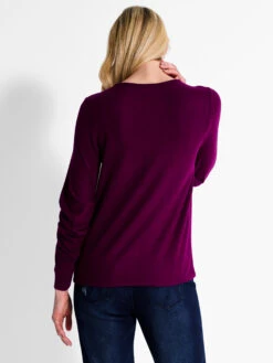 NZT Sweet Dreams Ruched Sleeve Crew Neck MULBERRY -Apparel Sale Shop NZTF232037MULPRODUCT 03