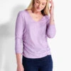 NZT Long Sleeve V-Neck Ruched Tee 2 NZT Long Sleeve V-Neck Ruched Tee -Apparel Sale Shop NZTF232062CLLPRODUCT 01