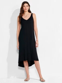 NZT Double V Tank Dress BLACK ONYX 9 NZT Double V Tank Dress BLACK ONYX -Apparel Sale Shop NZTM231257BLXPRODUCT 04