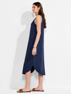 NZT Scoop Neck Stitch Tank Dress DARK INDIGO MULTI -Apparel Sale Shop NZTM231260DMIPRODUCT 02