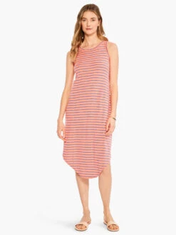 NZT Striped Tank Dress ORANGE MULTI -Apparel Sale Shop NZTM231264ORMPRODUCT 04