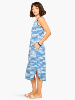NZT Dotty Lines Tank Dress BLUE MULTI 7 NZT Dotty Lines Tank Dress BLUE MULTI -Apparel Sale Shop NZTM231274BLTPRODUCT 02