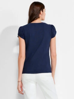 NZT Short Sleeve Tulip Sleeve Scoop Tee 8 NZT Short Sleeve Tulip Sleeve Scoop Tee -Apparel Sale Shop NZTM232014DIDPRODUCT 03