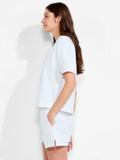 NZT Short Sleeve Round Neck French Terry Top PAPER WHITE 7 NZT Short Sleeve Round Neck French Terry Top PAPER WHITE -Apparel Sale Shop NZTM232017PWHPRODUCT 02