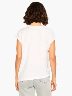 NZT Short Sleeve Crew Asymmetrical Tee PAPER WHITE 8 NZT Short Sleeve Crew Asymmetrical Tee PAPER WHITE -Apparel Sale Shop NZTM232023PWHPRODUCT 03