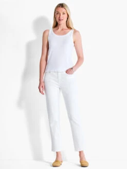 NZT Scoop Lettuce Edge Tank PAPER WHITE 9 NZT Scoop Lettuce Edge Tank PAPER WHITE -Apparel Sale Shop NZTM232025PWHPRODUCT 01