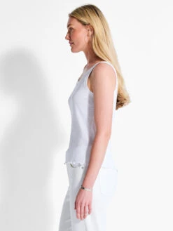 NZT Scoop Lettuce Edge Tank PAPER WHITE 7 NZT Scoop Lettuce Edge Tank PAPER WHITE -Apparel Sale Shop NZTM232025PWHPRODUCT 02