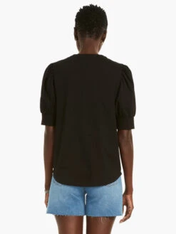 NZT Elbow Sleeve Split Neck Tee BLACK ONYX -Apparel Sale Shop NZTM232030BLXPRODUCT 03 1