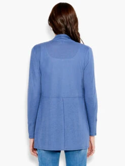 NZT Long Sleeve Drape Cardigan HARBOR BLUE 8 NZT Long Sleeve Drape Cardigan HARBOR BLUE -Apparel Sale Shop NZTS231005HBBPRODUCT 03
