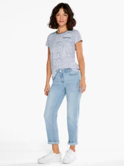 NZT Crew Neck Short Sleeve Stripe Tee BLUE MULTI -Apparel Sale Shop NZTS231027BLTPRODUCT 04