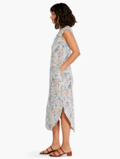 NZT Palm Scoop Tank Dress ORANGE MULTI -Apparel Sale Shop NZTS231255ORMPRODUCT 02