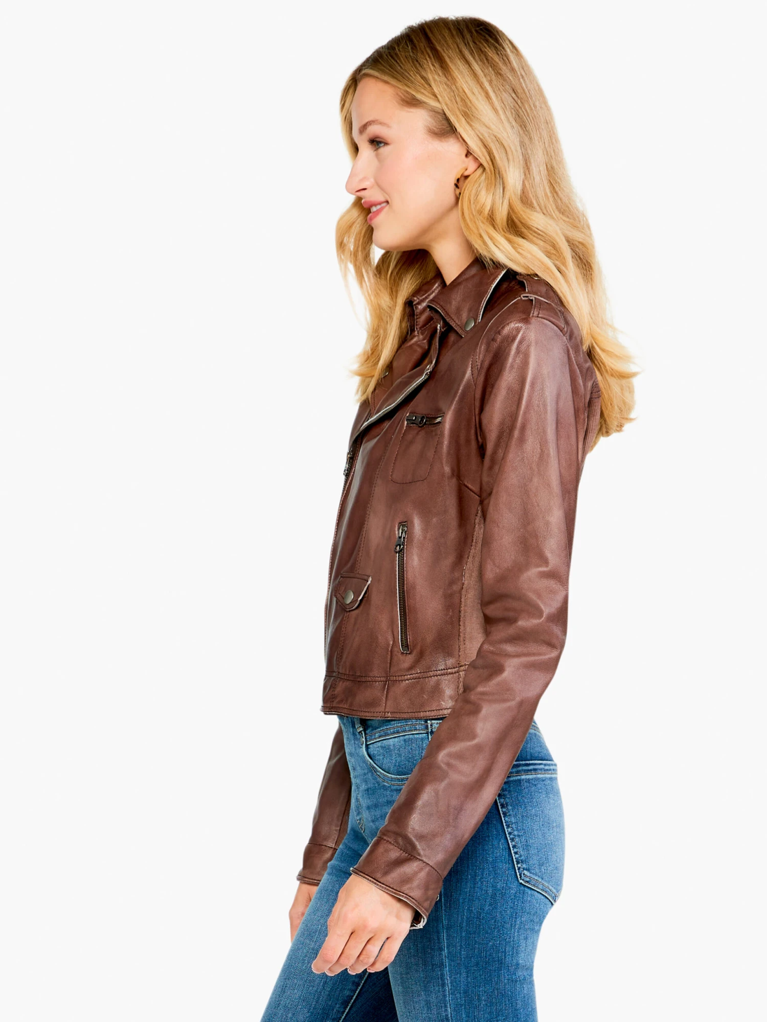 JKT Piper Leather Jacket BROWN 4 JKT Piper Leather Jacket BROWN - Image 2
