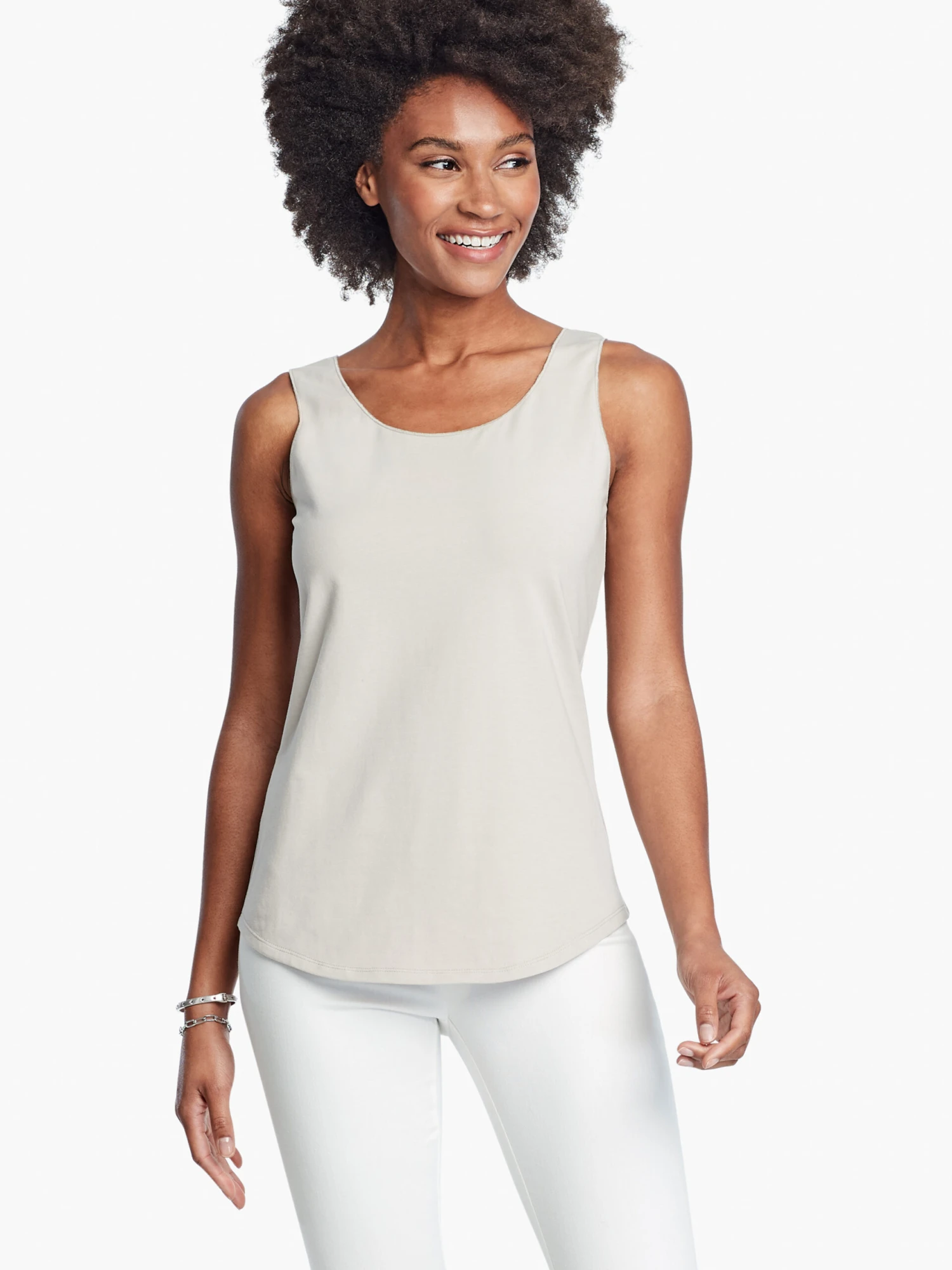 Shirt Tail Perfect Tank COBBLESTONE 3 Shirt Tail Perfect Tank COBBLESTONE