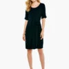 Eaze Tie Dress BLACK ONYX