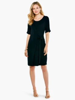Eaze Tie Dress BLACK ONYX