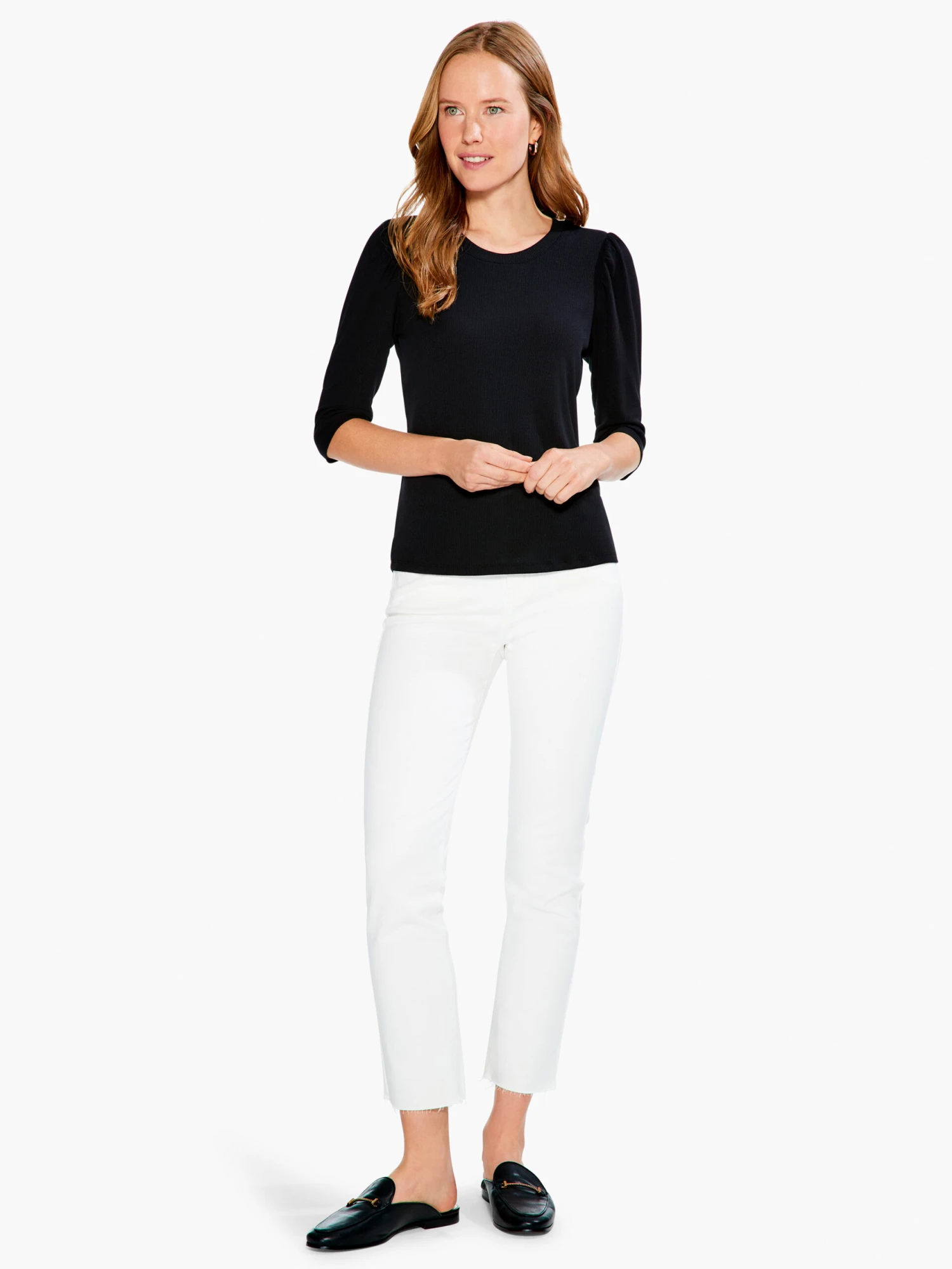 Drapey Rib Puff Sleeve Tee 6 Drapey Rib Puff Sleeve Tee - Image 4