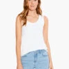 Rib Knit Scoop Tank PAPER WHITE -Apparel Sale Shop S231051PWHPRODUCT 01