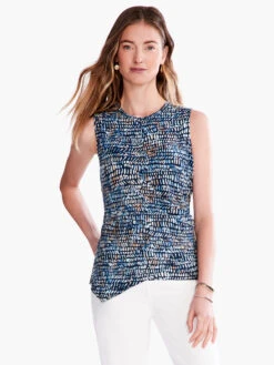 Water Drops Tank BLUE MULTI