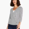 In Line 4-Way Cardigan WHITE MULTI 1 In Line 4-Way Cardigan WHITE MULTI -Apparel Sale Shop S231066WMTPRODUCT 01