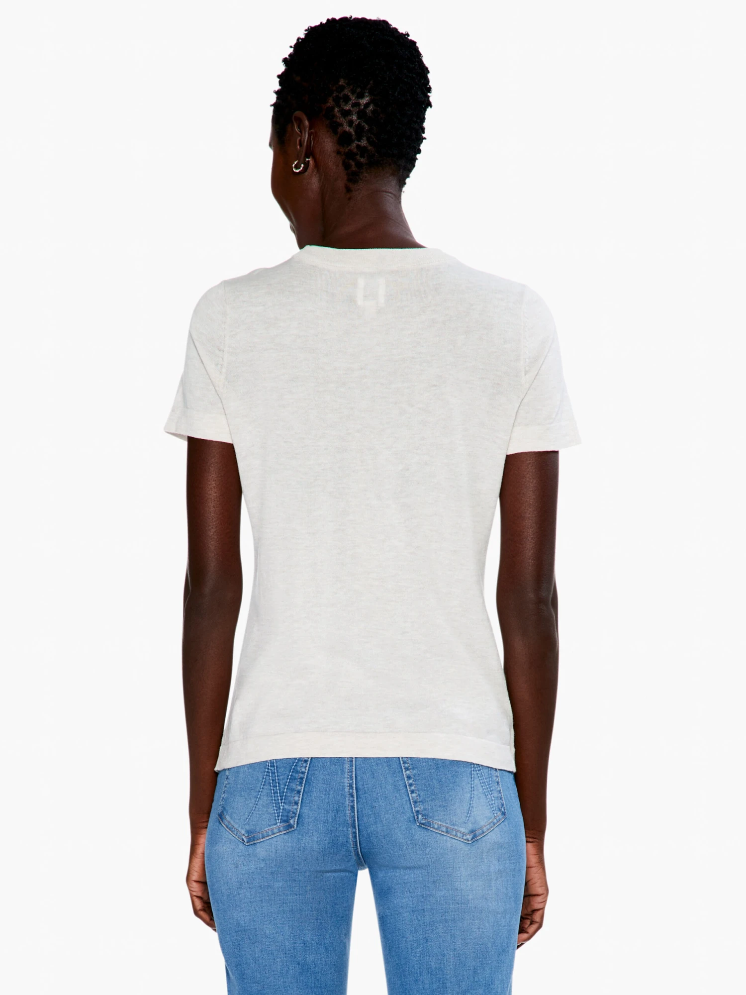 Crew Neck Short Sleeve Sweater Tee 5 Crew Neck Short Sleeve Sweater Tee - Image 3