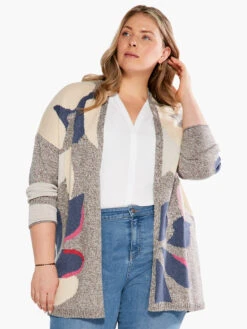 Petal Blues Cardigan NEUTRAL MULTI